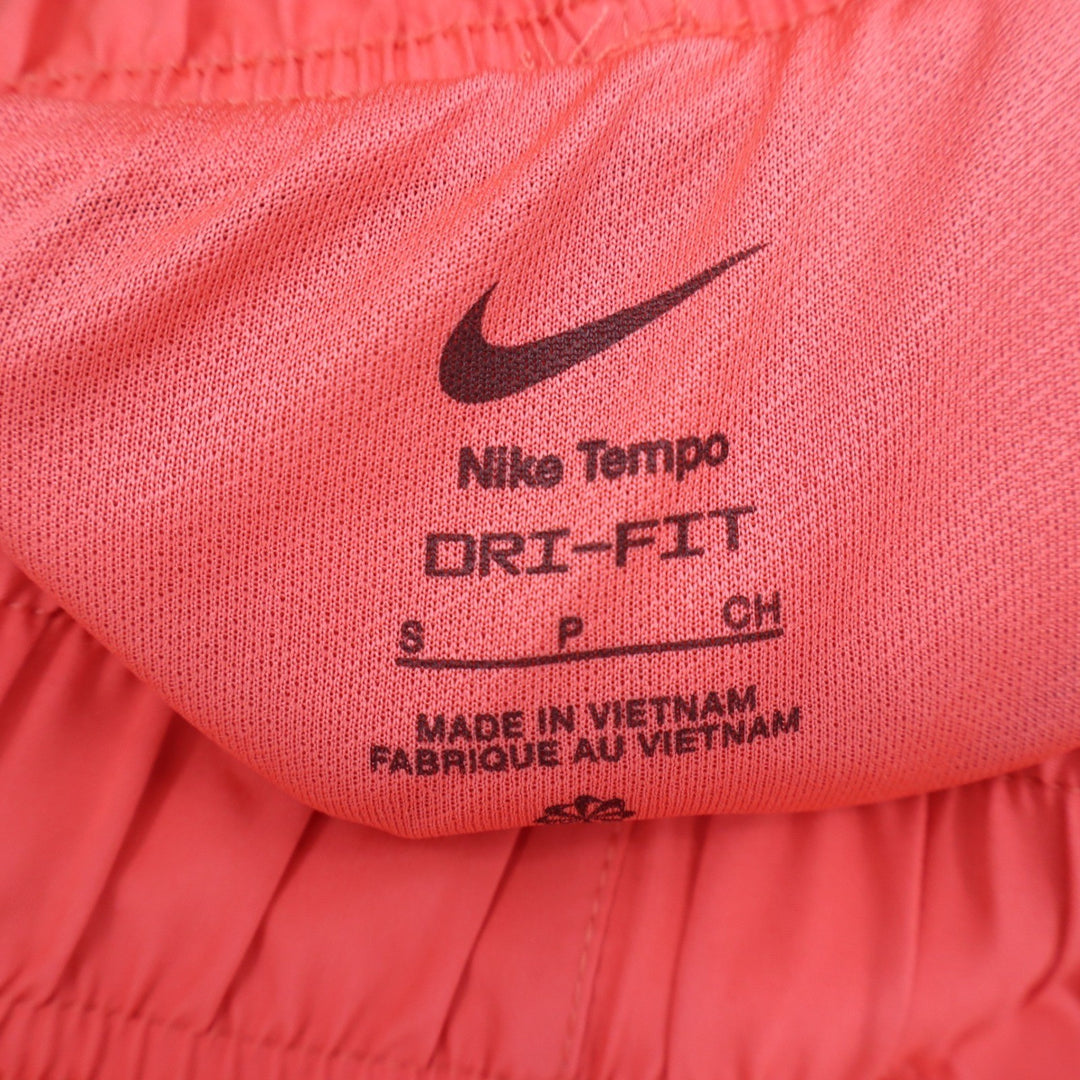 Nike Tempo Dri-FIT Womens Running Shorts Orange Coral Size S