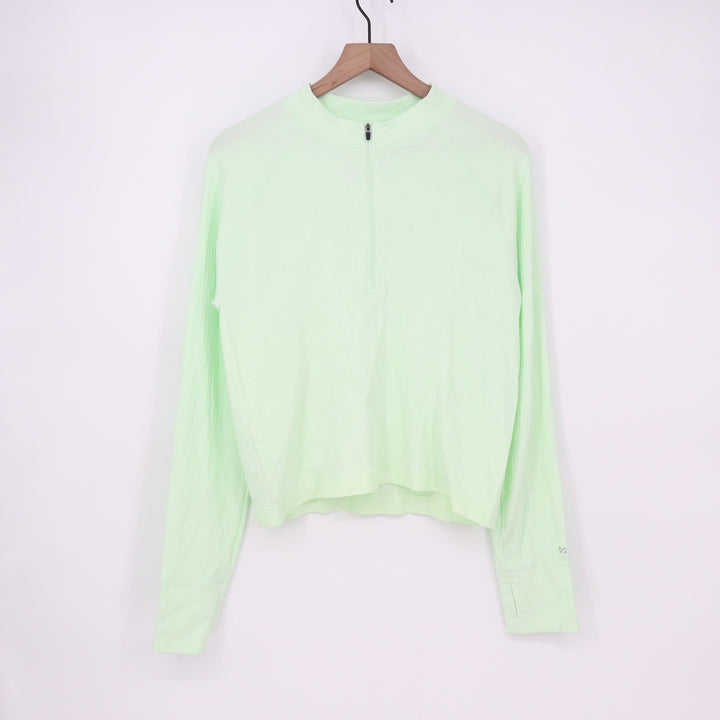 DSG Womens Momentum Seamless 1/4 Zip Pullover Seafoam Sage XXL