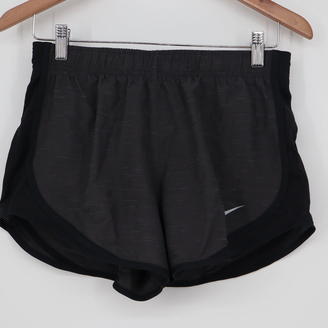 Nike Womens Dri-FIT Running Shorts Gray Black Space Dye Size Small