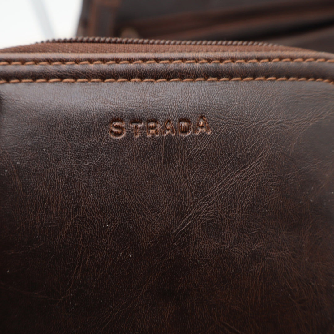 Strada Shoulder Bag Womens OS Brown Faux Leather Multi Pocket Wallet Excellent