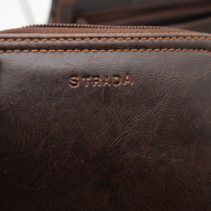 Strada Shoulder Bag Womens OS Brown Faux Leather Multi Pocket Wallet Excellent