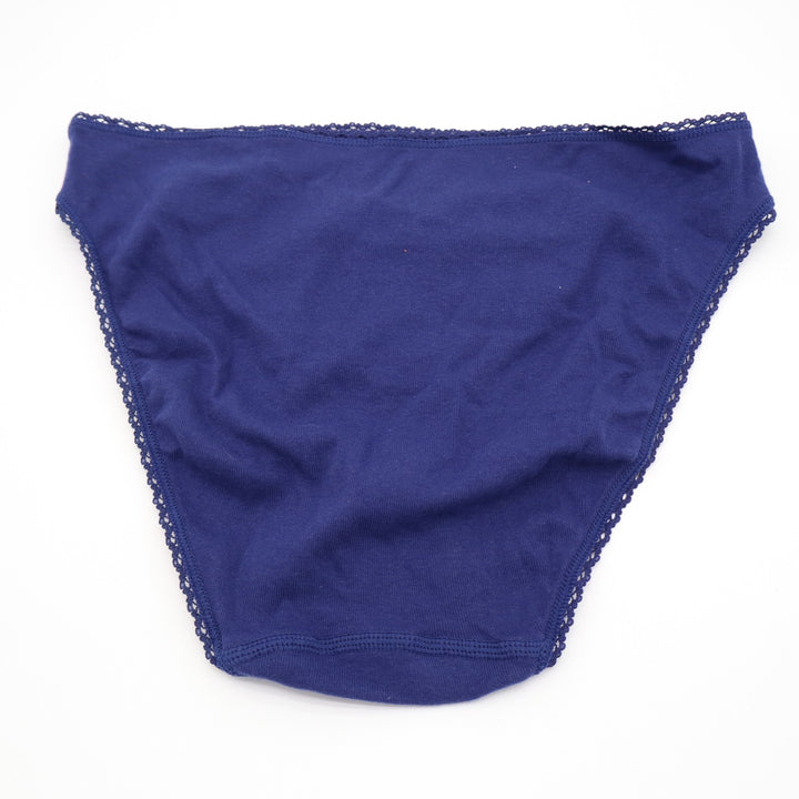 Charter Club Intimates Everyday Cotton Bikini Panty Womens Medium Galaxy Blue