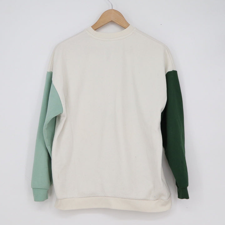 Isaac Morris Limited Big Sur Eagle Colorblock Sweatshirt Cream Green XS