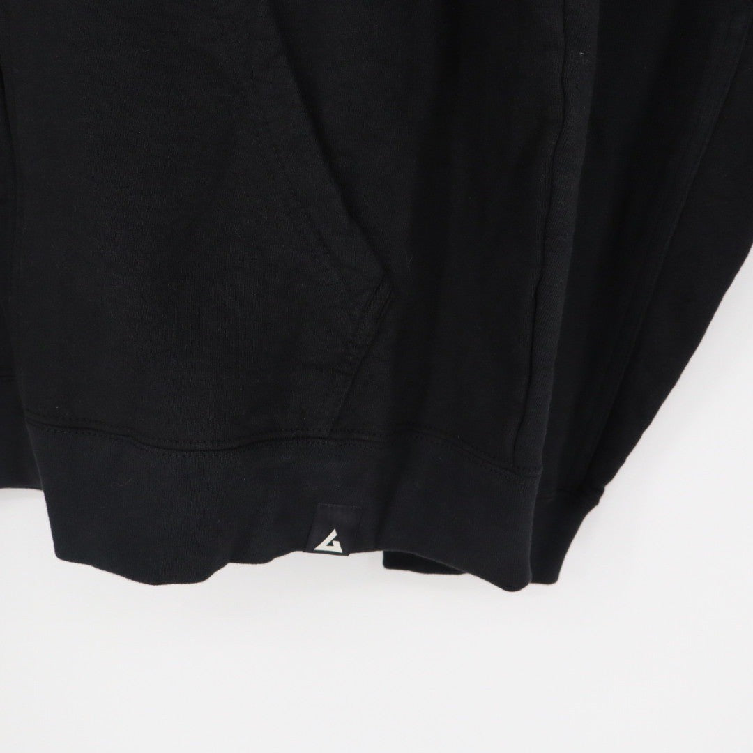 American Giant Black Full Zip Bomber Jacket Mens Size L Made in USA Cotton