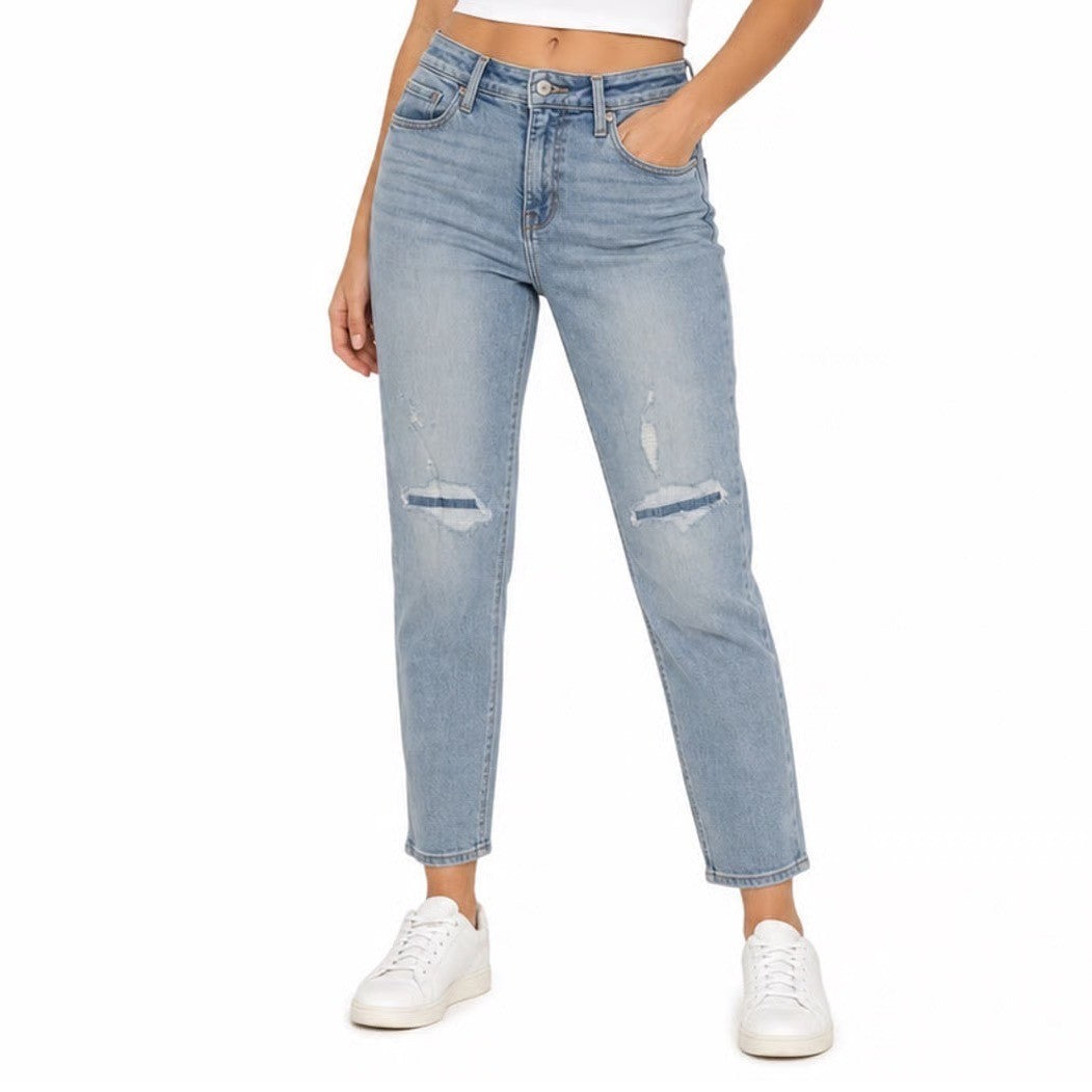 Old Navy Rockstar Super Skinny High Rise Distressed Light Wash Jeans Size 10