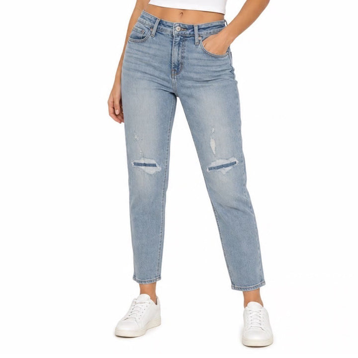 Old Navy Rockstar Super Skinny High Rise Distressed Light Wash Jeans Size 10