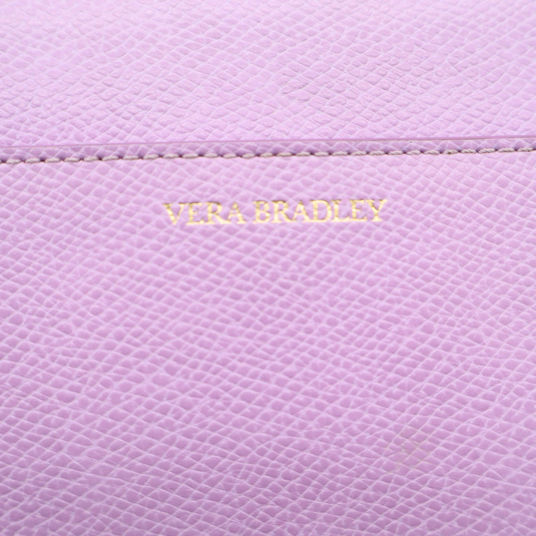 Vera Bradley RFID All in One Crossbody Bag Lavender Purple Faux Leather Wallet