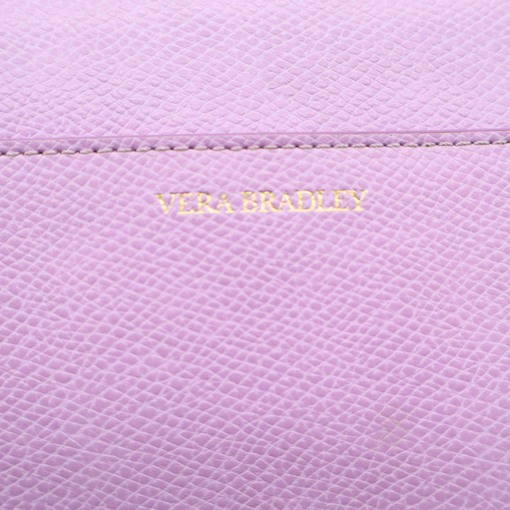 Vera Bradley RFID All in One Crossbody Bag Lavender Purple Faux Leather Wallet