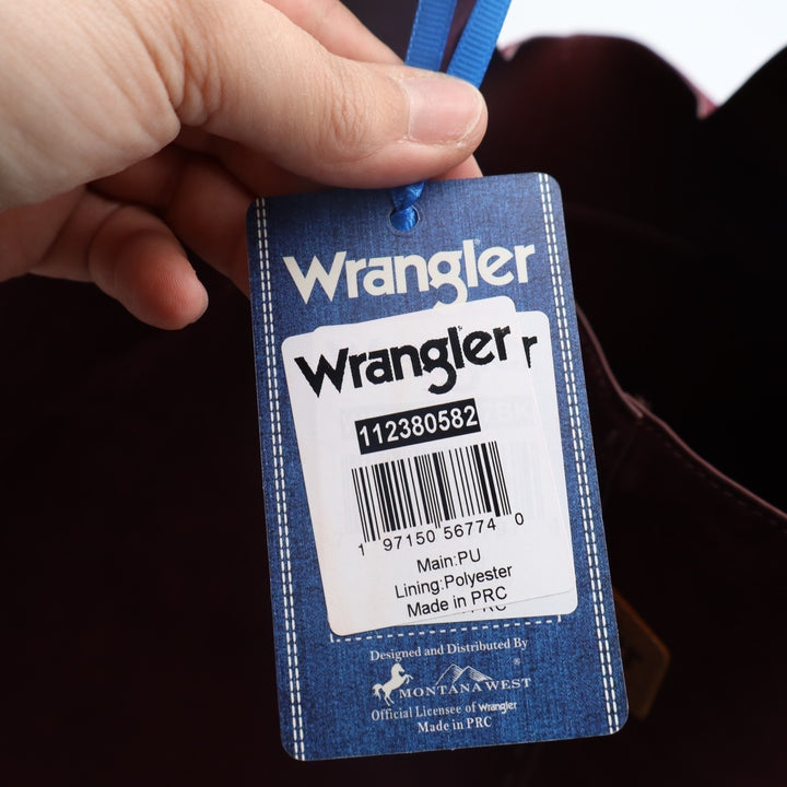 Wrangler Women Handbag Maroon Suede Inner Pocket Shoulder Strap Slouchy Hobo Bag