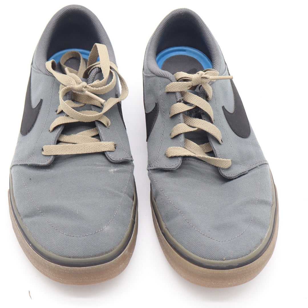 Nike SB Portmore Mens Skate Shoes Grey Black Gum Canvas Sneakers Size 11