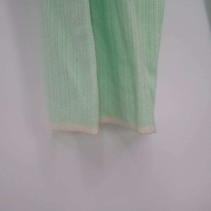 State of Day Intimates Pajama Pants Womens XL Butter Mint Green Ribbed Knit