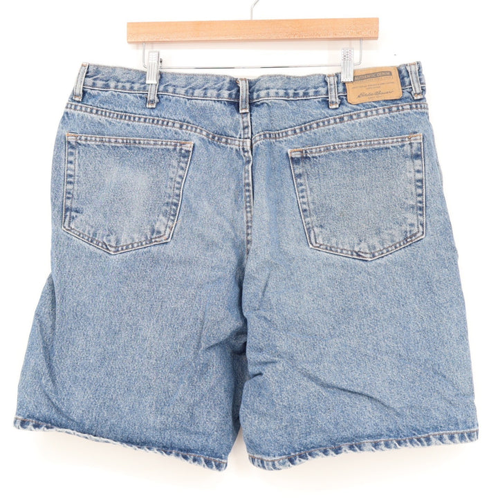 Eddie Bauer Mens Blue Denim Shorts Size 40 Relaxed Fit 100% Cotton Medium Wash