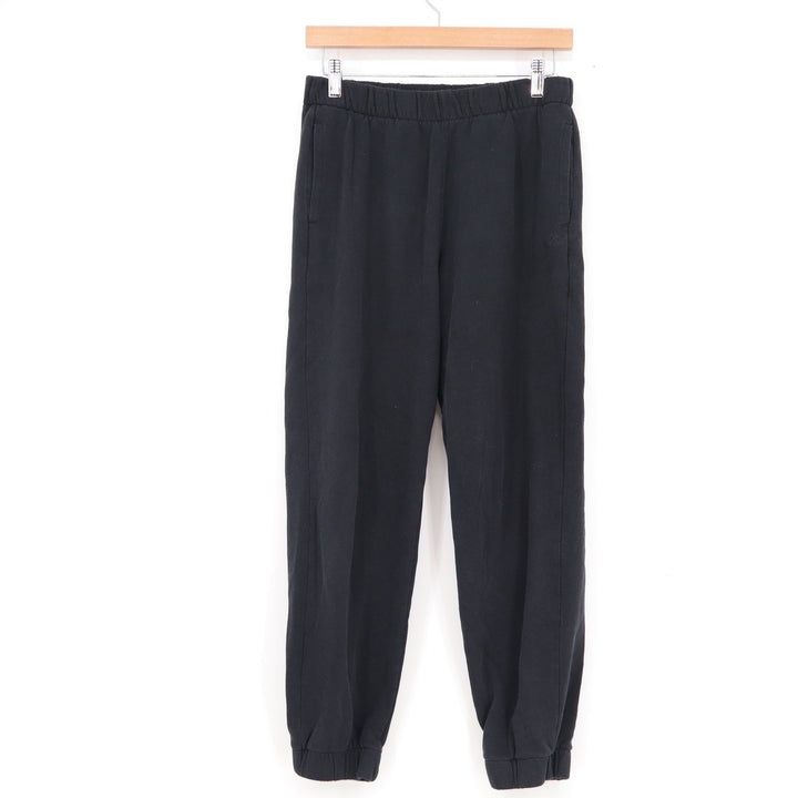Hollister Womens High Rise Jogger Sweatpants Black Small Embroidered Logo
