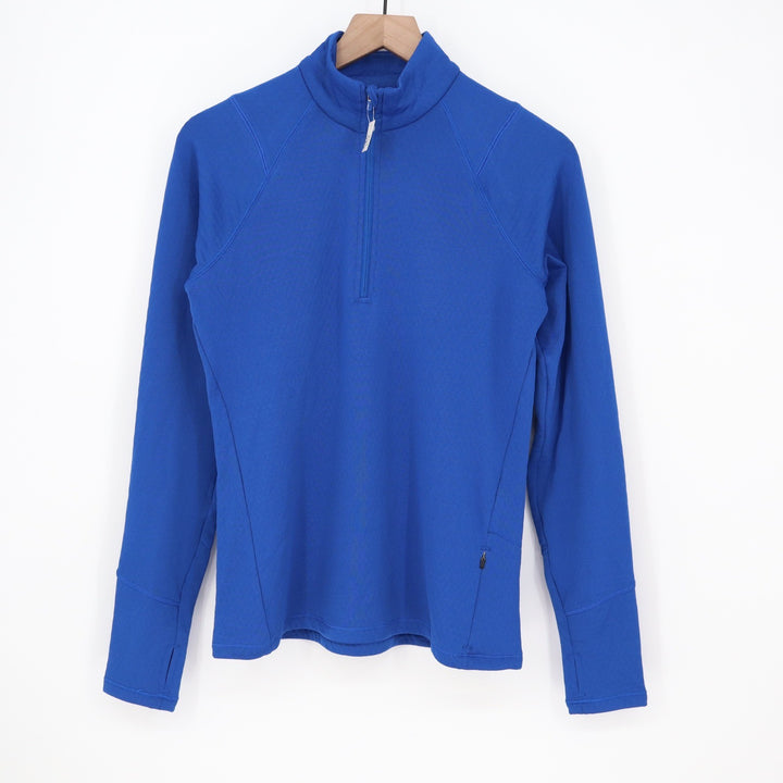 DSG Womens Run Grid 1/4 Zip Pullover Team Royal Blue Small