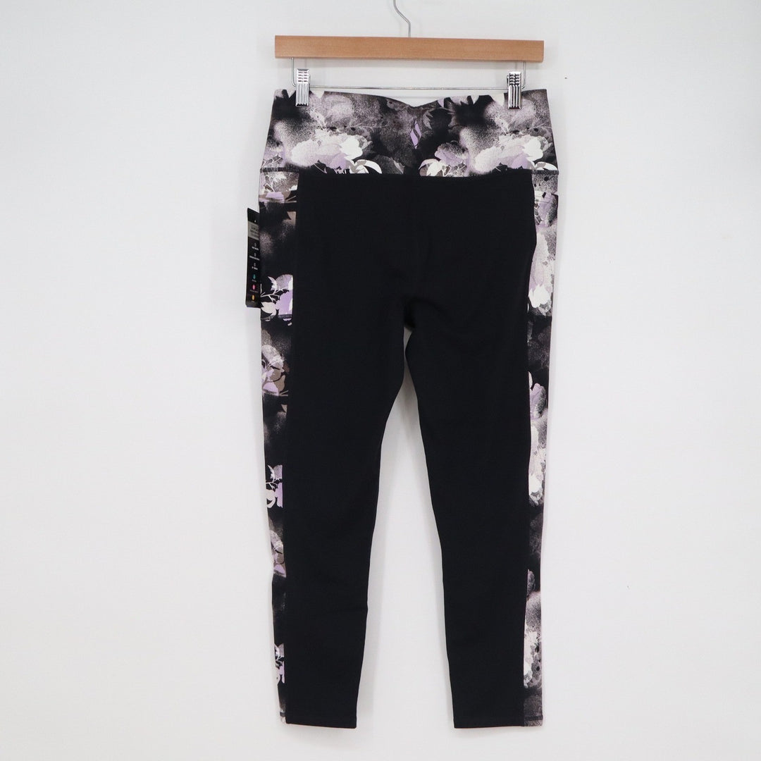 Skechers GOwalk GOFLEX High Waisted 7/8 Leggings Mystic Ink Floral Black Large