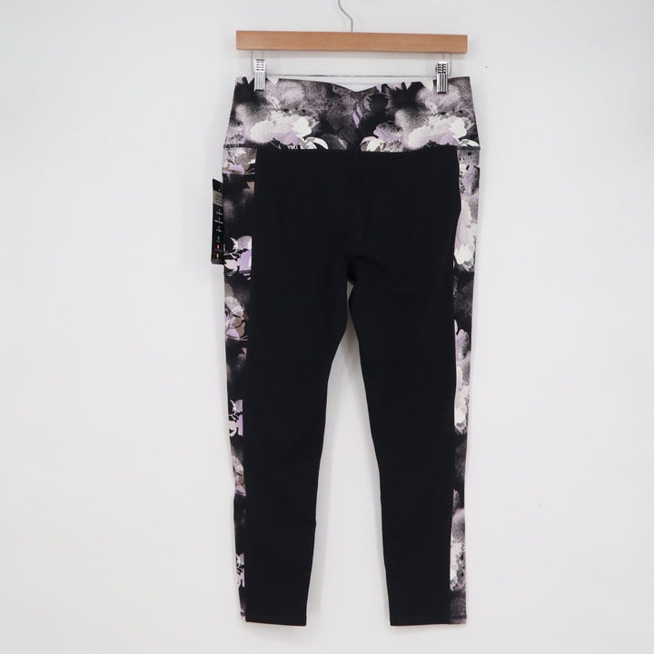 Skechers GOwalk GOFLEX High Waisted 7/8 Leggings Mystic Ink Floral Black Large