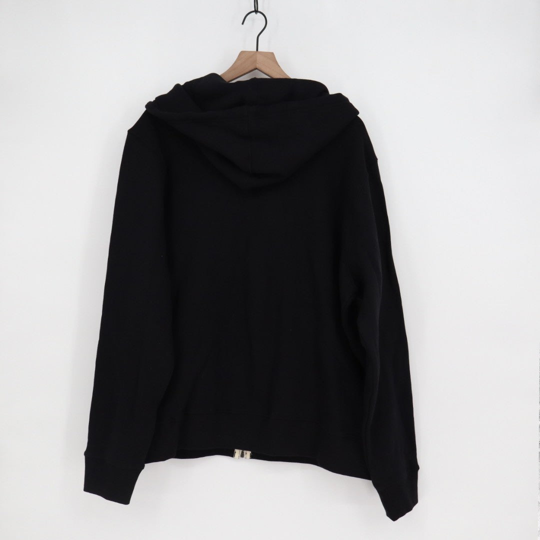 American Giant Hoodie Mens Medium Black Fleece Full Zip Long Sleeve Cotton Logo