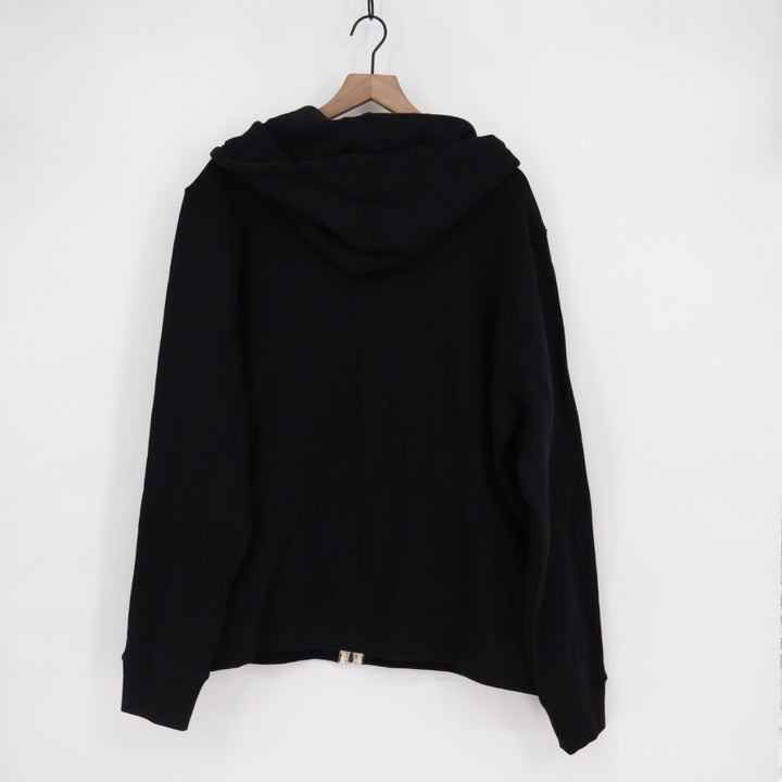 American Giant Hoodie Mens Medium Black Fleece Full Zip Long Sleeve Cotton Logo