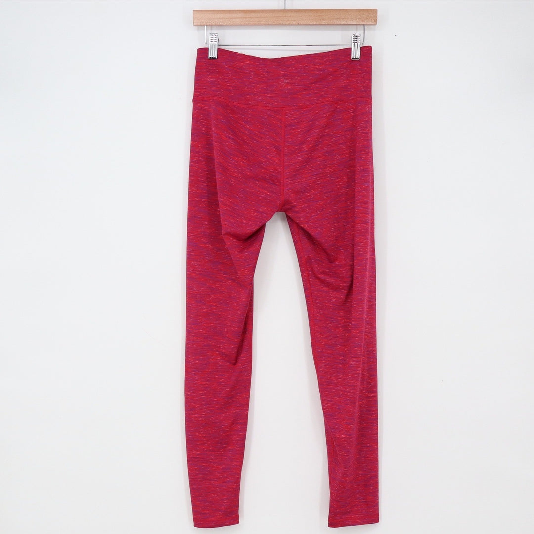 Old Navy Leggings Womens Medium Go-Dry Fitted Pink Space Dye Active Excellent