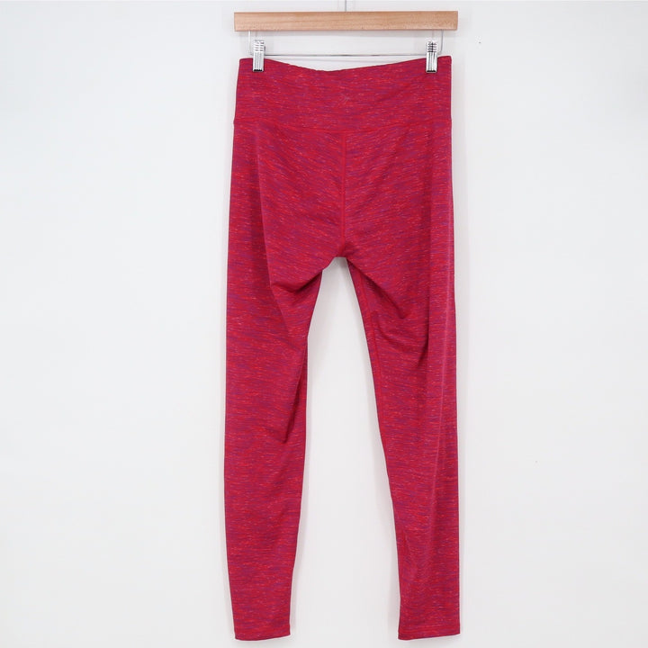 Old Navy Leggings Womens Medium Go-Dry Fitted Pink Space Dye Active Excellent