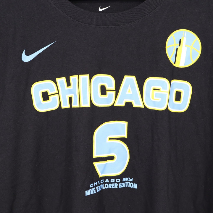 Nike Chicago Sky Angel Reese 5 Explorer Edition Black T-Shirt Mens XXL New