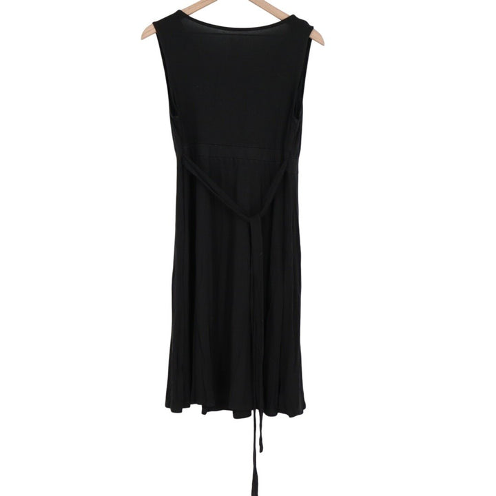 Liz Lange Maternity Nursing Friendly Fit & Flare Dress Women Large Black Stretch