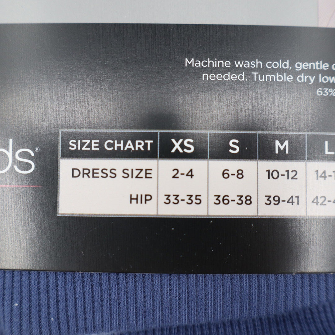Cuddl Duds Cozy Stretch Thermal Leggings Blu Haze XS Waffle Knit NEW