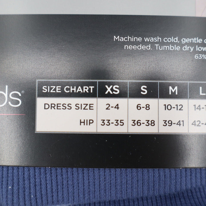 Cuddl Duds Cozy Stretch Thermal Leggings Blu Haze XS Waffle Knit NEW