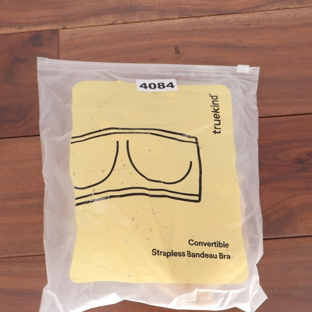 Truekind Convertible Strapless Bandeau Bra Large Beige Built-in Pads Wireless