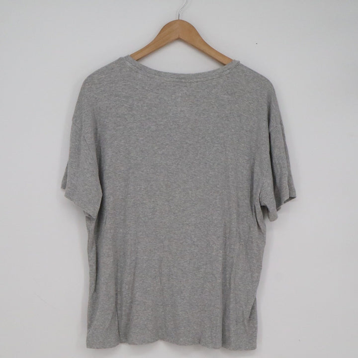 State of Day Intimates Womens Large Heather Grey Ribbed Modal Sleep Shirt Pocket