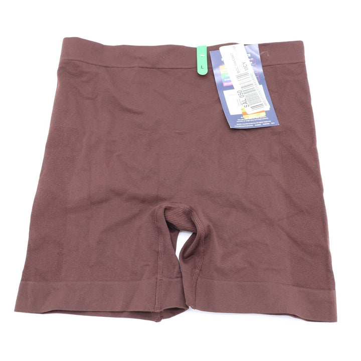Maidenform Seamless Tummy Control Shapewear Thigh Womens Large Brown Stretch