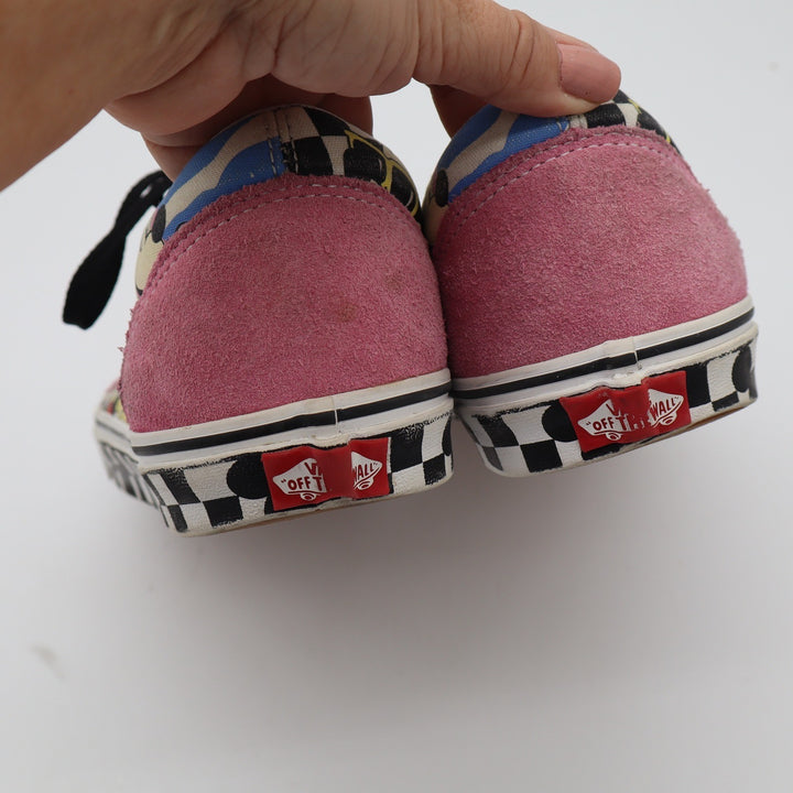 Vans Old Skool Disney Mickey Mouse 90th Anniversary Pink Teal Mens 11.5