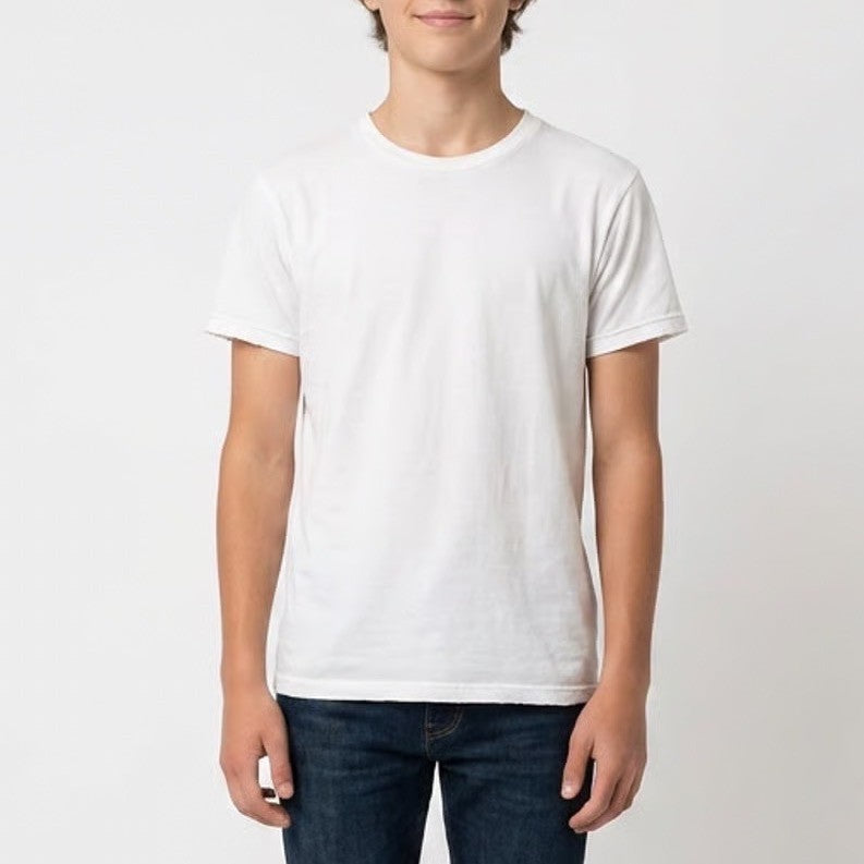 Fruit of the Loom White Cotton Crew Neck Short Sleeve T-Shirt Kids Medium 10-12
