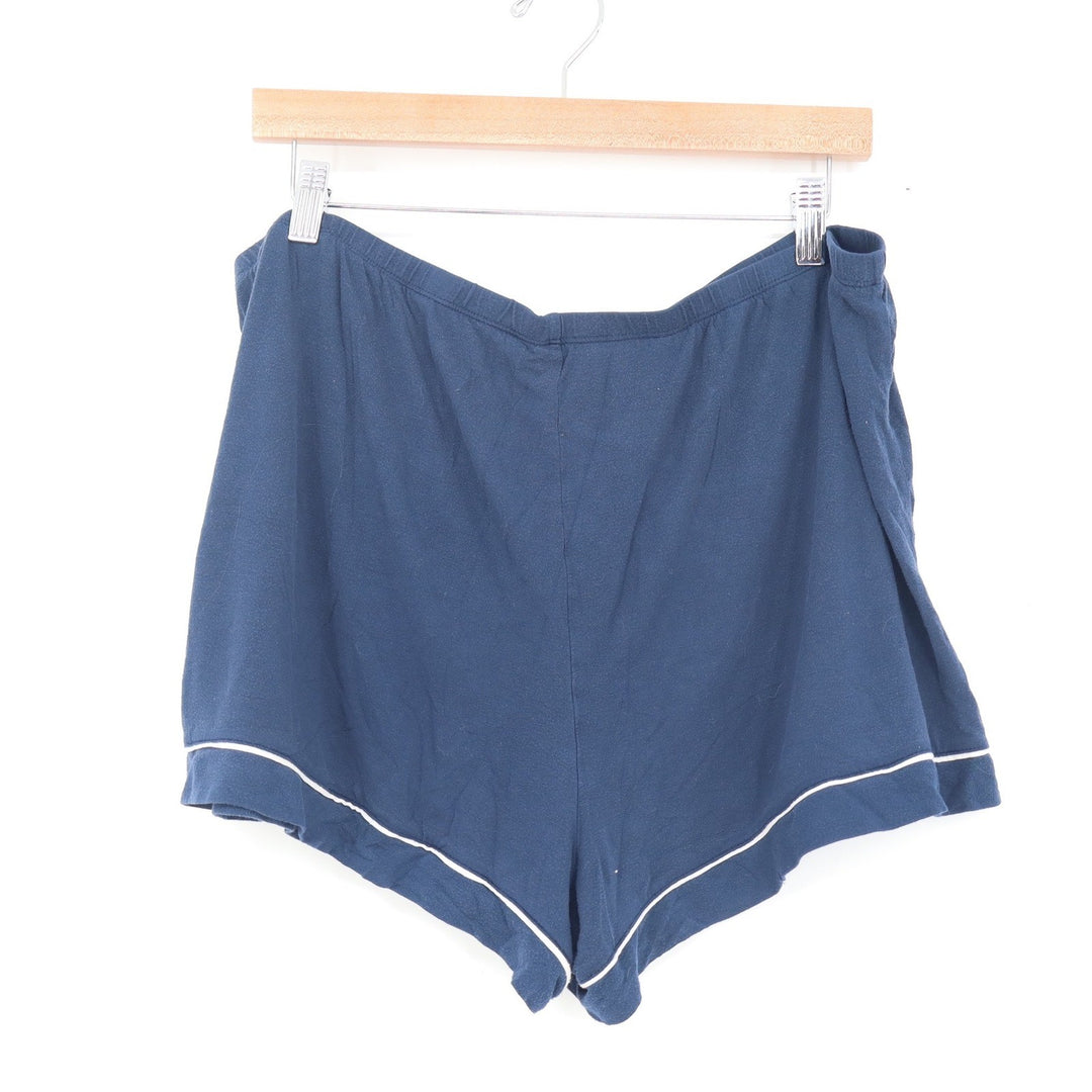 Stars Above Navy Blue Beautifully Soft Pajama Set XL Long Sleeve Top Shorts