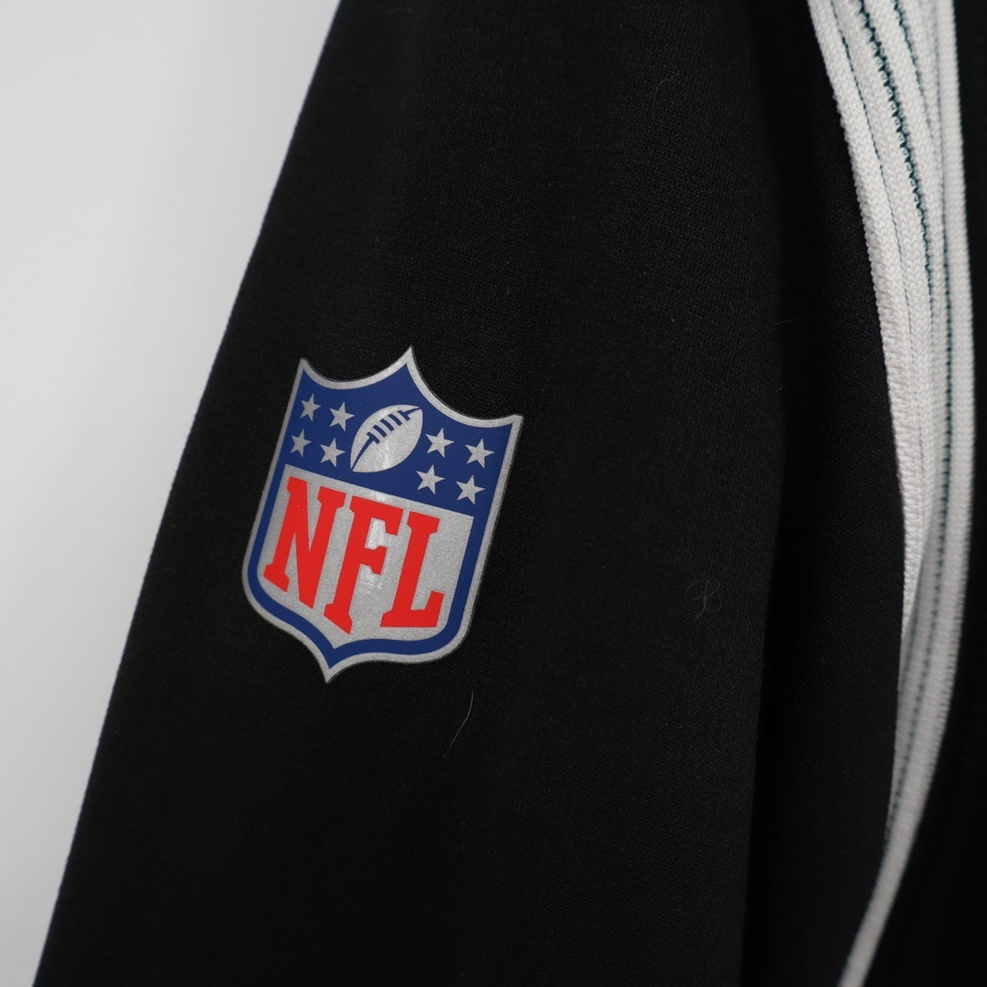 Philadelphia Eagles NFL Hoodie Women's L Black Nike Cotton Therma Fit Pullover