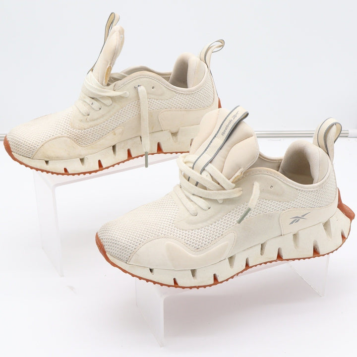 Reebok Zig Dynamica Cream Gum Running Shoes FX1103 Womens Size 9 Low Top Sneaker