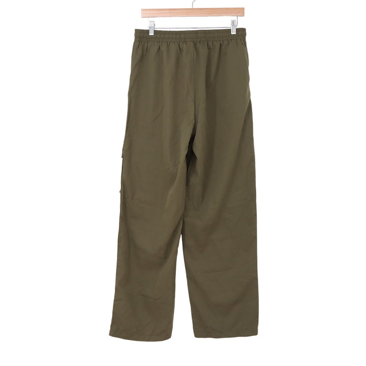 Olive Green Cargo Pants XL Elastic Waist Drawstring Multi Pocket Utility Pants
