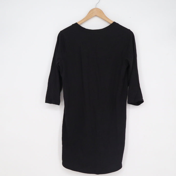 Rene Rofe Sleepwear Black Cotton Paris Eiffel Tower Le Chic Nightgown Small