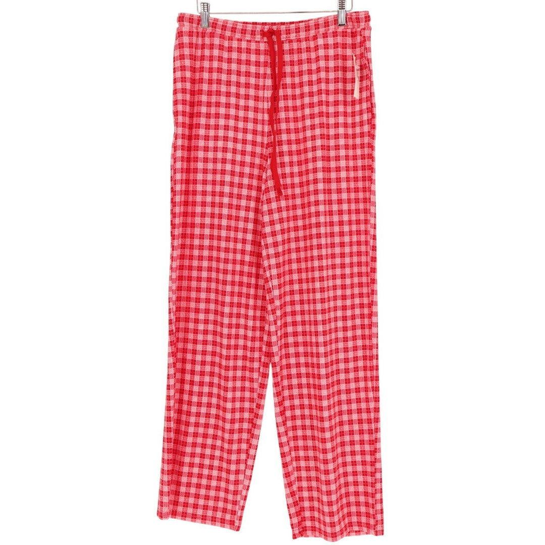 Charter Club Intimates Separates Table Pajama Pants Women Medium Red White Plaid