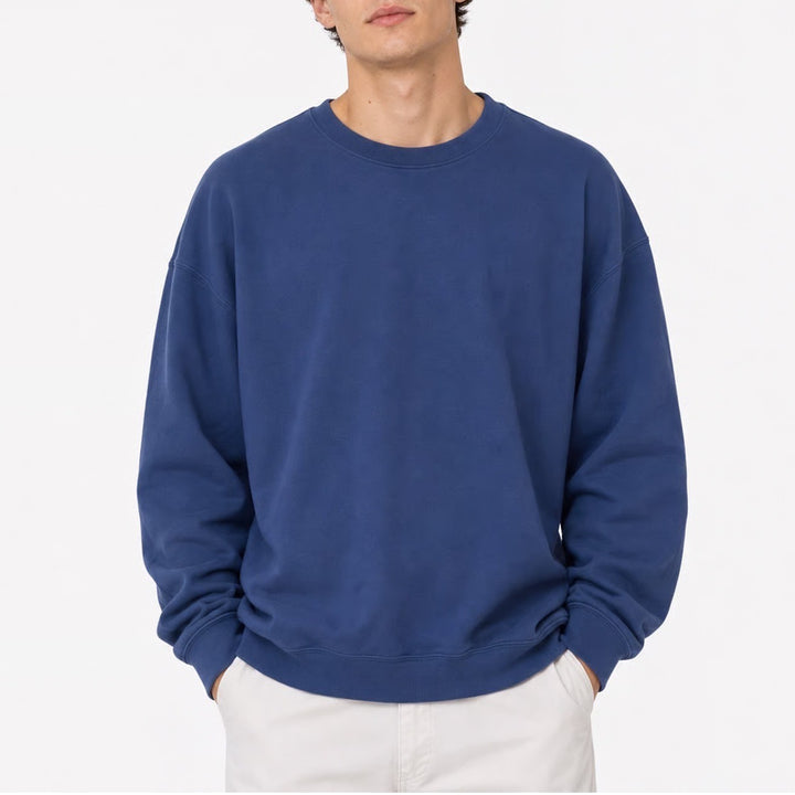 Athletic Works Mens XL Navy Blue Crewneck Sweatshirt Fleece Pullover