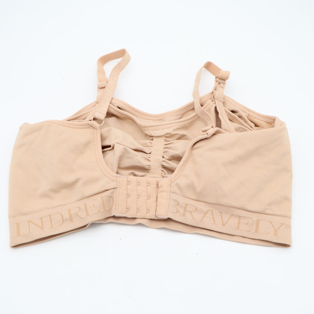 Kindred Bravely Sublime Hands-Free Pumping Bra Beige XXL Seamless Wirefree