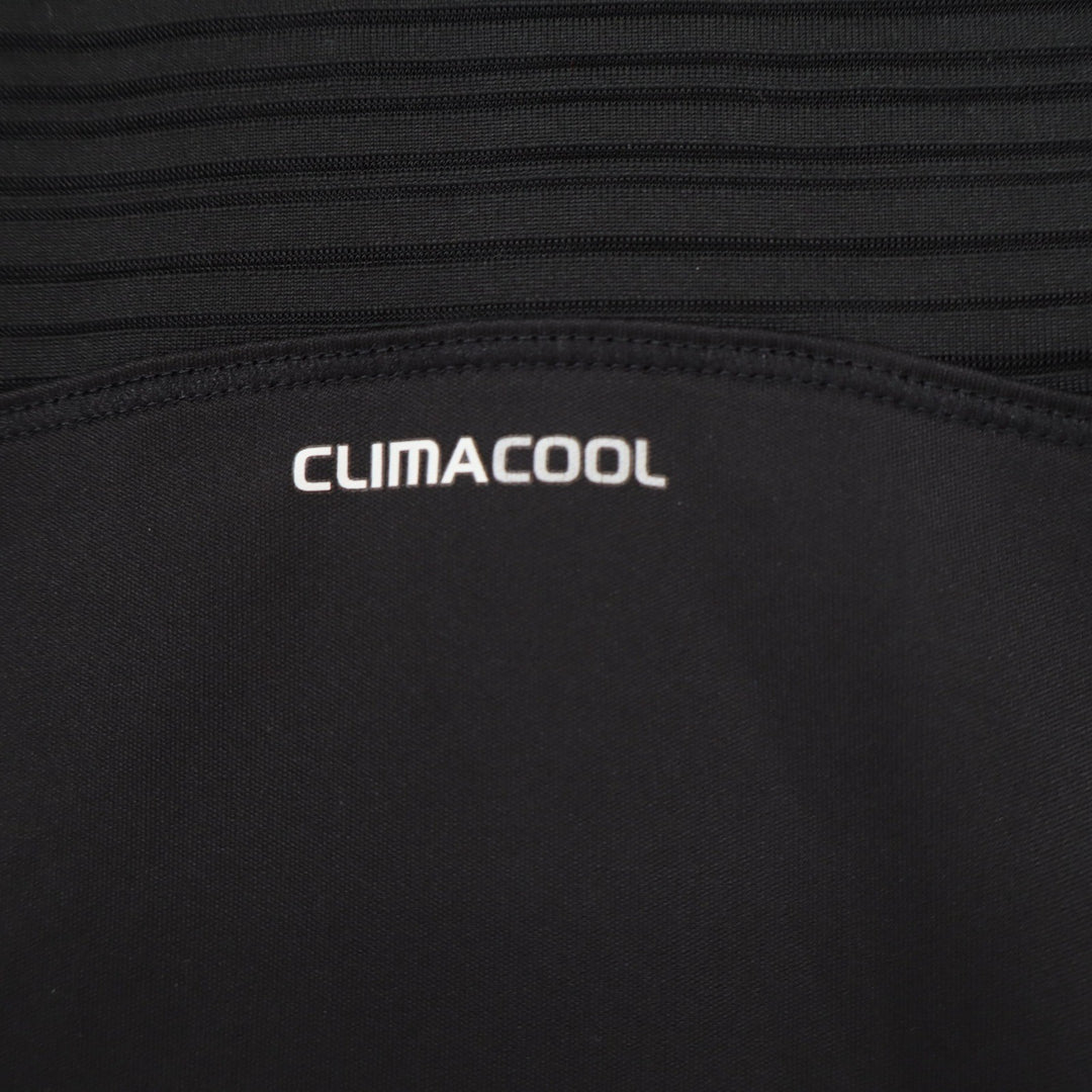 Adidas Top Womens XS Climacool Black Mesh Back Long Sleeve Activewear Excellent