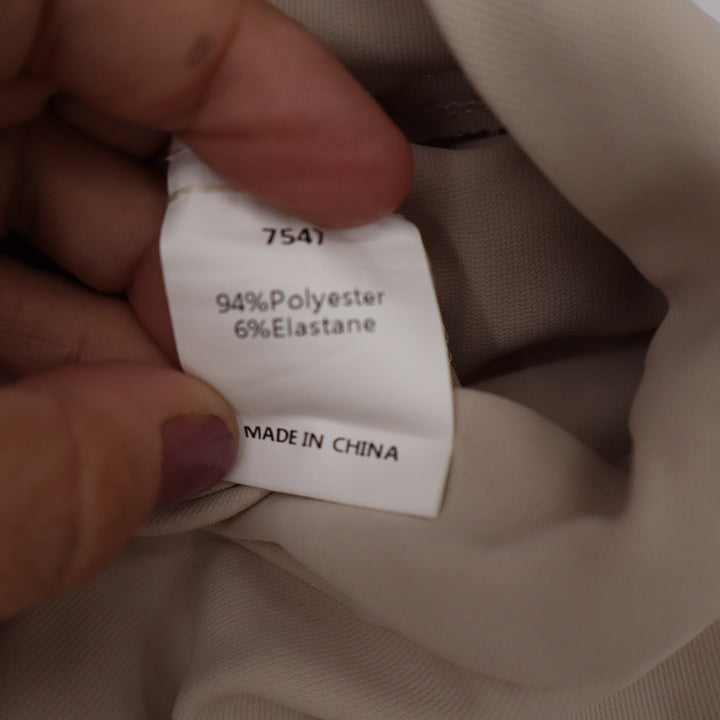 BTFBM Womens Beige Wide Leg High Waisted Elastic Back Dress Pants Size 12 NEW