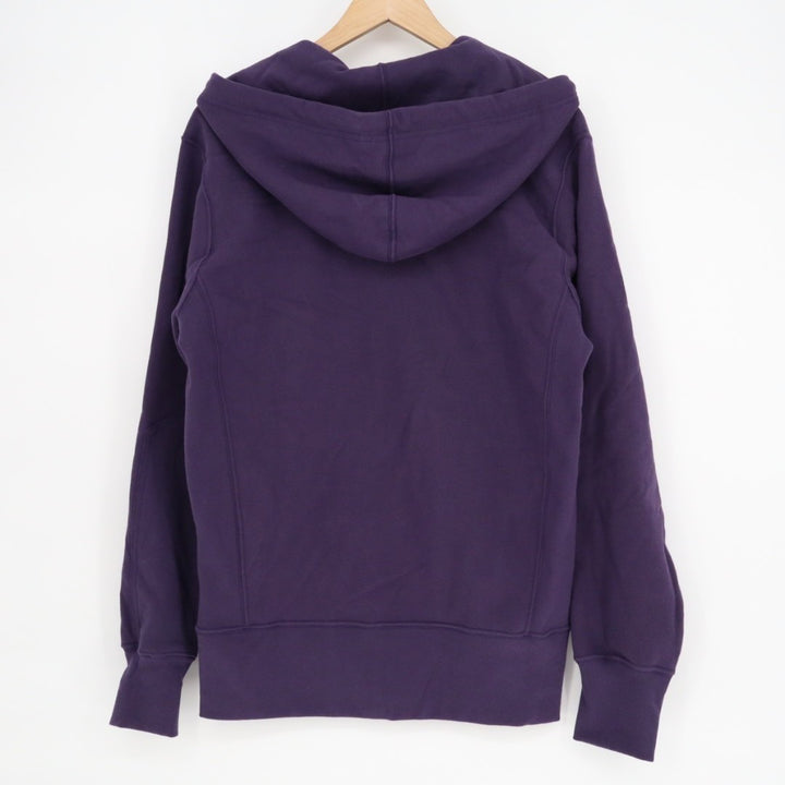 American Giant Hoodie Mens Small Purple Logo Fleece Lined Cotton Winter Full Zip