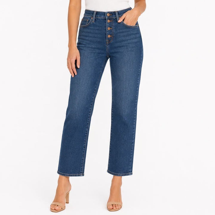 J.Crew Essential Straight Jeans Medium Wash Button Fly Size 31