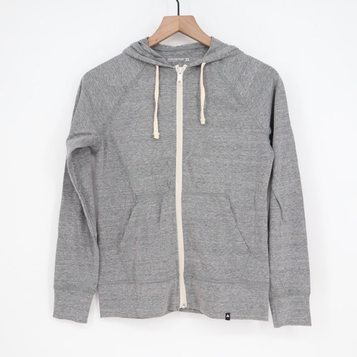 American Giant Women's Lightweight Full Zip Size XS Made In USA