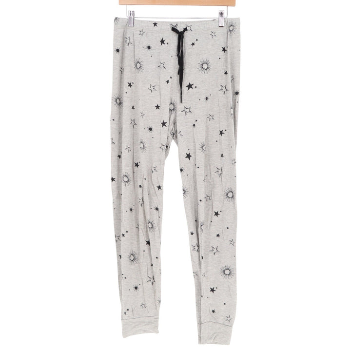 Z Supply Pajama Pants Womens Small Heather Gray Star Sun Celestial Print Jogger