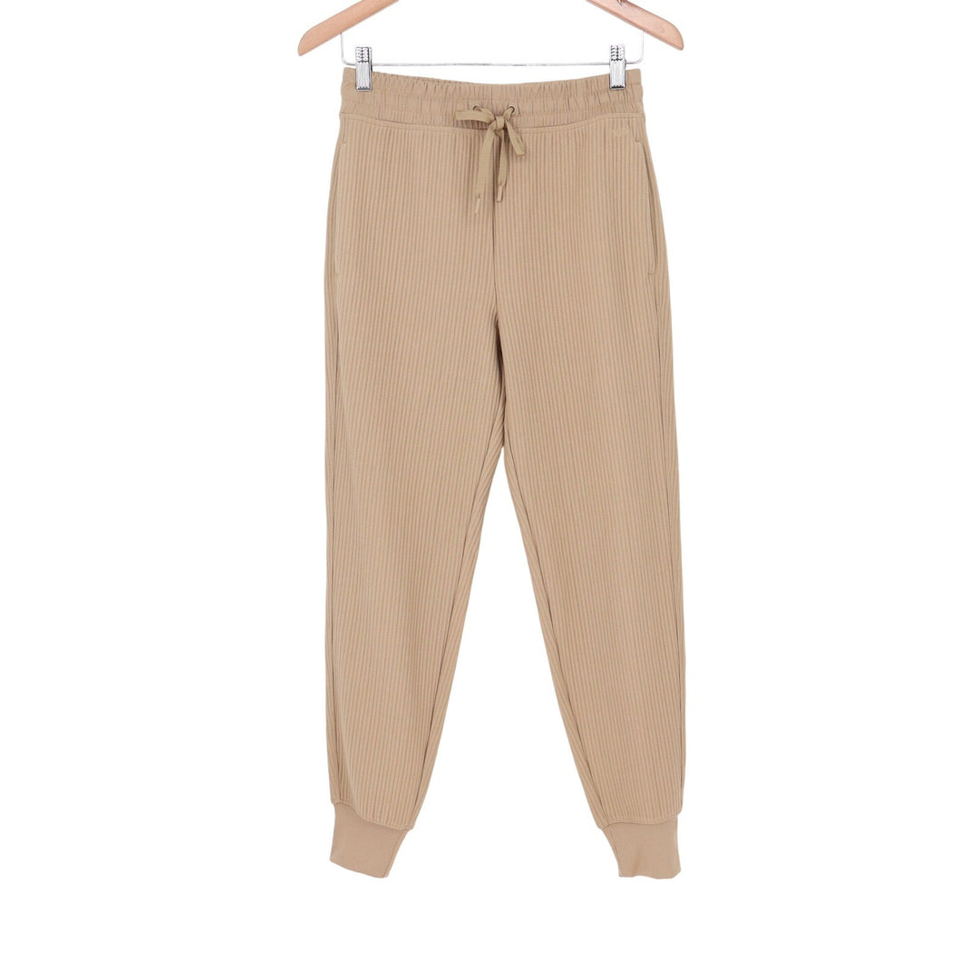 DSG So Soft Ottoman Jogger Womens XS Warm Stone Tan Ribbed Pants NEW