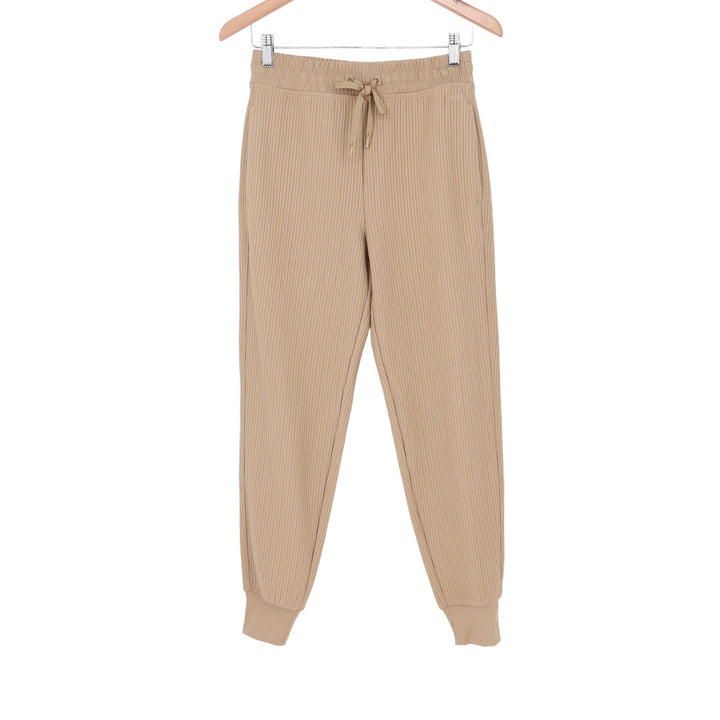 DSG So Soft Ottoman Jogger Womens XS Warm Stone Tan Ribbed Pants NEW