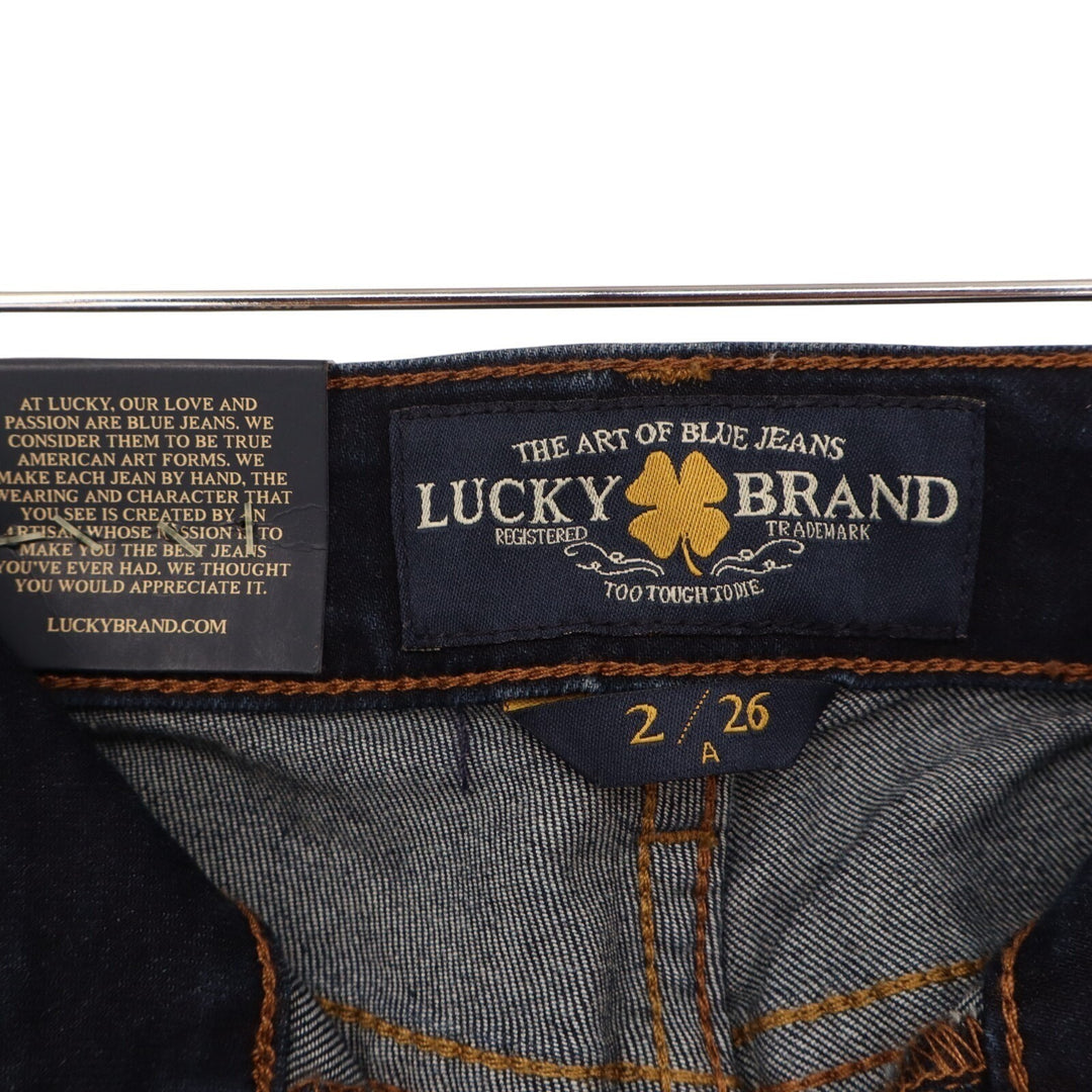 Lucky Brand Lolita Ankle Jeans Womens 2 Blue Denim Cotton Stretch Skinny Leg